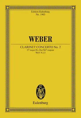 Weber / Heidlberger |  Clarinet Concerto No. 2 Eb major | eBook | Sack Fachmedien