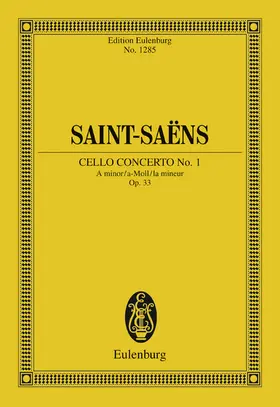 Saint-Saëns |  Cello Concerto No. 1 A minor | eBook | Sack Fachmedien