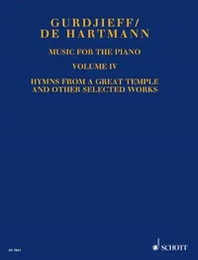 Gurdjieff / Hartmann / Daniel-Spitz | Music for the Piano Volume IV | E-Book | sack.de