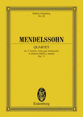 Bartholdy |  String Quartet A minor | eBook | Sack Fachmedien