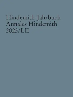 Hindemith-Institut, Frankfurt / Main |  Hindemith-Jahrbuch | Buch |  Sack Fachmedien