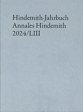Hindemith-Institut |  Hindemith-Jahrbuch 2024 | Buch |  Sack Fachmedien