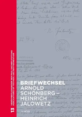 Obert / Schönberg / Jalowetz |  Briefwechsel Arnold Schönberg - Heinrich Jalowetz | Buch |  Sack Fachmedien