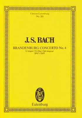 Stöckl | Brandenburgisches Konzert Nr. 4 G-Dur | Sonstiges | 978-3-7957-6723-5 | www.sack.de