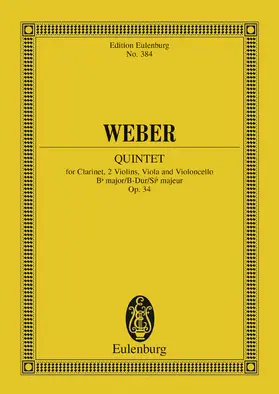 Weber |  Quintet Bb major | eBook | Sack Fachmedien