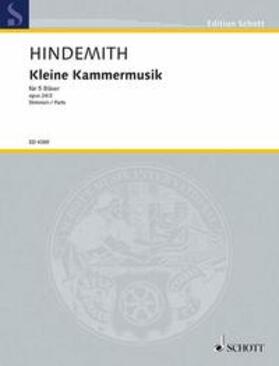  Hindemith, P: Kleine Kammermusik | Buch |  Sack Fachmedien