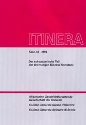 Degler-Spengler |  Der Schweizerische Teil der ehemaligen Diözese Konstanz | Buch |  Sack Fachmedien