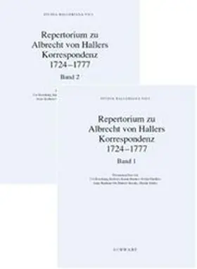 Boschung / Braun-Bucher / Hächler |  Studia Halleriana / Repertorium zu Albrecht von Hallers Korrespondenz 1724-1777 | Buch |  Sack Fachmedien