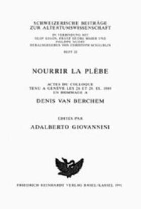 Giovannini | Nourrir la plèbe | Buch | 978-3-7965-1730-3 | sack.de