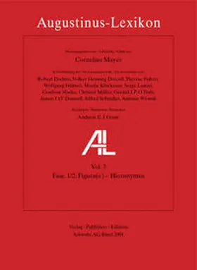 Mayer / Feldmann / Geerlings |  AL - Augustinus-Lexikon / Figurae - Hieronymus | Buch |  Sack Fachmedien