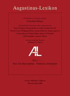 Mayer / Feldmann / Geerlings | AL - Augustinus-Lexikon / Figurae - Hieronymus | Buch | 978-3-7965-2145-4 | www.sack.de