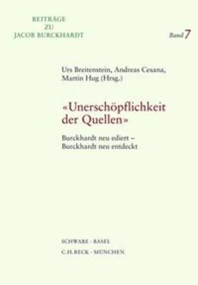 Breitenstein / Cesana / Hug |  «Unerschöpflichkeit der Quellen» | Buch |  Sack Fachmedien