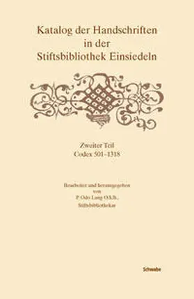  Katalog der Handschriften in der Stiftsbibliothek Einsiedeln. | Buch |  Sack Fachmedien