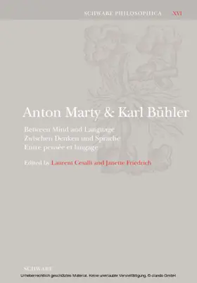 Cesalli / Friedrich | Anton Marty und Karl Bühler | E-Book | sack.de