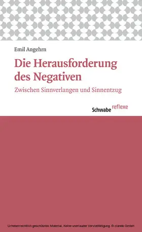 Angehrn |  Die Herausforderung des Negativen | eBook | Sack Fachmedien