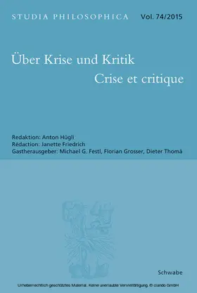 Hügli / Friedrich / Thomae |  Über Krise und Kritik - Crise et critique | eBook | Sack Fachmedien