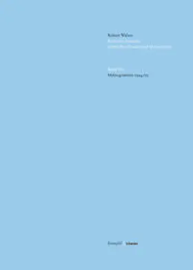 Walser / Thut / Walt |  Mikrogramme 1924/25 | Buch |  Sack Fachmedien