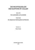 Kuster |  Die allgemeinen Rechtsquellen des Rheintals | Buch |  Sack Fachmedien
