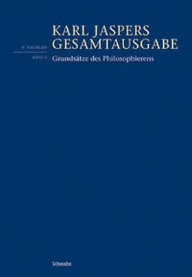 Jaspers / Weidmann |  Grundsätze des Philosophierens | Buch |  Sack Fachmedien