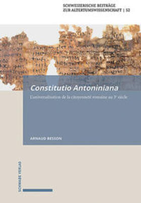 Besson | Besson, A: Constitutio Antoniniana | Buch | 978-3-7965-4186-5 | sack.de