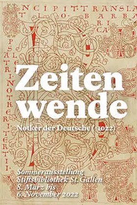 Nievergelt |  Zeitenwende - Notker der Deutsche (+ 1022) | Buch |  Sack Fachmedien