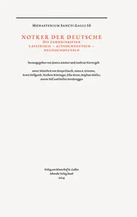 Ammer / Nievergelt |  Notker der Deutsche | Buch |  Sack Fachmedien