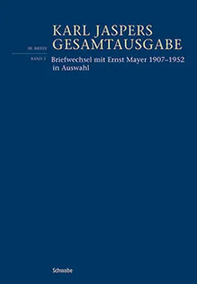 Jaspers / Mayer / Hartmann |  Briefwechsel mit Ernst Mayer 1907–1952 in Auswahl | Buch |  Sack Fachmedien