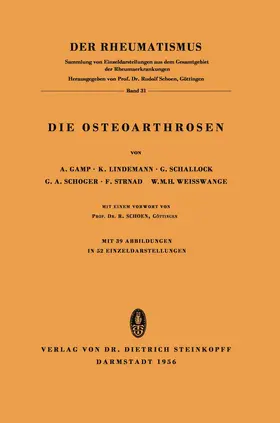Gamp / Lindemann / Schallock |  Die Osteoarthrosen | Buch |  Sack Fachmedien