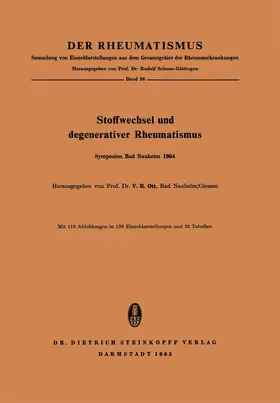 Ott |  Stoffwechsel und Degenerativer Rheumatismus | Buch |  Sack Fachmedien