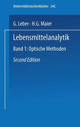 Maier | Lebensmittelanalytik | Buch | 978-3-7985-0378-6 | www.sack.de