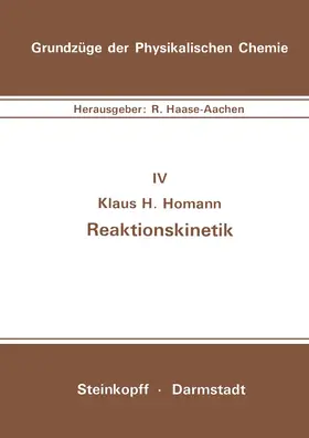 Homann | Reaktionskinetik | Buch | 978-3-7985-0403-5 | www.sack.de
