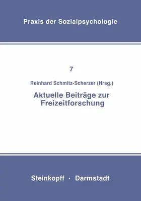 Schmitz-Scherzer |  Aktuelle Beiträge zur Freizeitforschung | Buch |  Sack Fachmedien