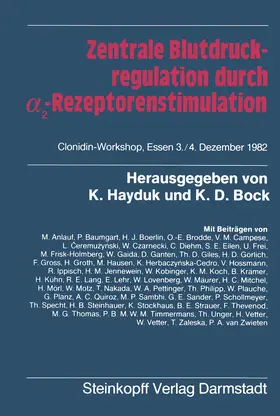 Hayduk / Bock |  Zentrale Blutdruckregulation durch ¿2-Rezeptorenstimulation | Buch |  Sack Fachmedien