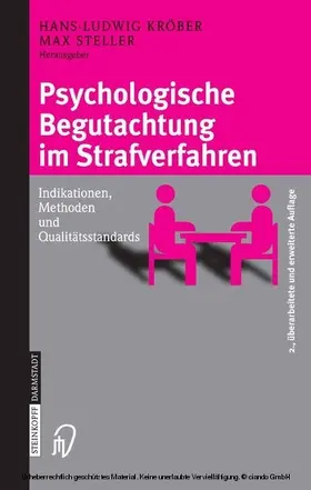 Kröber / Steller | Psychologische Begutachtung im Strafverfahren | E-Book | www.sack.de