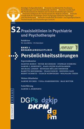 DGPPN - Dt. Gesellschaft / DGPPN - Dt. Gesellschaft Psychiatrie, Psychotherapie | S2-Leitlinien für Persönlichkeitsstörungen | Buch | 978-3-7985-1853-7 | sack.de