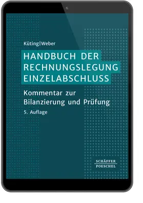 Küting / Pfitzer / Weber |  Handbuch der Rechnungslegung - Einzelabschluss | Datenbank |  Sack Fachmedien