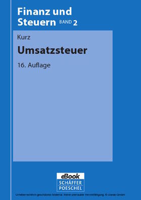 Kurz | Umsatzsteuer | E-Book | sack.de