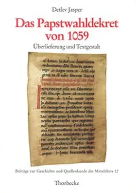 Jasper |  Das Papstwahldekret von 1059 | Buch |  Sack Fachmedien