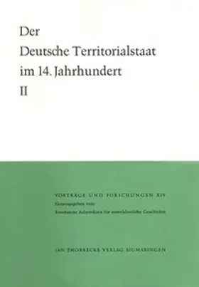 Patze |  Der deutsche Territorialstaat im 14. Jahrhundert | Buch |  Sack Fachmedien