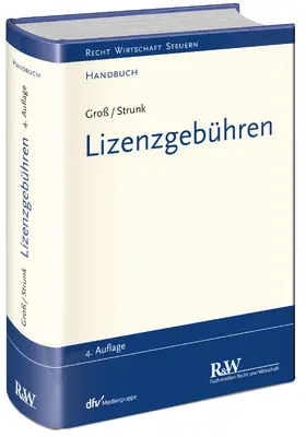Groß / Strunk | Lizenzgebühren | Buch | 978-3-8005-1598-1 | www.sack.de