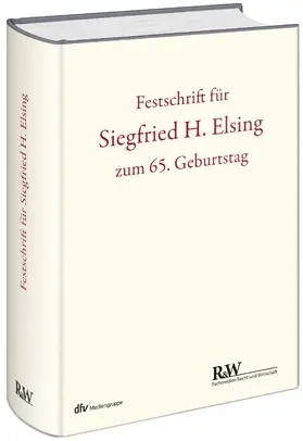 Ebke / Olzen / Sandrock |  Festschrift für Siegfried H. Elsing zum 65. Geburtstag | Buch |  Sack Fachmedien
