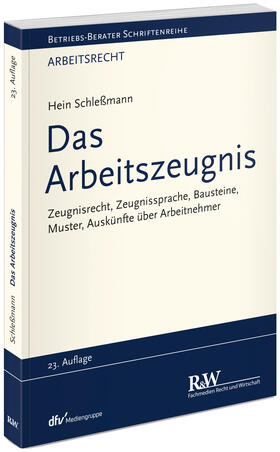 Schleßmann | Schleßmann, H: Arbeitszeugnis | Buch | 978-3-8005-1774-9 | sack.de