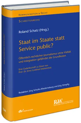Schatz | Staat im Staate statt Service public? | Buch | 978-3-8005-1998-9 | www.sack.de
