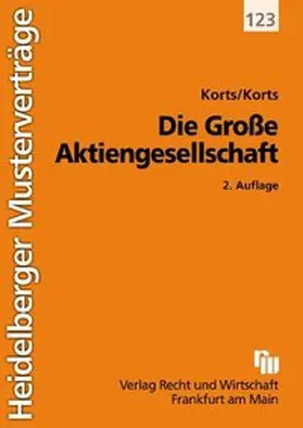 Korts |  Die Große Aktiengesellschaft | Buch |  Sack Fachmedien