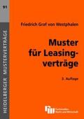 Westphalen |  Muster für Leasingverträge | Buch |  Sack Fachmedien