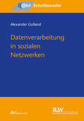 Golland |  Datenverarbeitung in sozialen Netzwerken | eBook | Sack Fachmedien