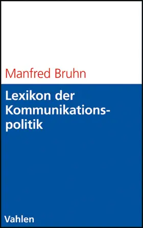 Bruhn |  Lexikon der Kommunikationspolitik | Buch |  Sack Fachmedien