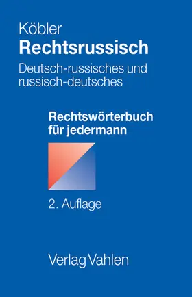 Köbler |  Rechtsrussisch | Buch |  Sack Fachmedien