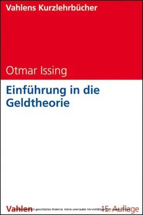 Issing |  Einführung in die Geldtheorie | eBook | Sack Fachmedien