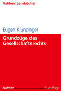 Klunzinger |  Grundzüge des Gesellschaftsrechts | eBook | Sack Fachmedien